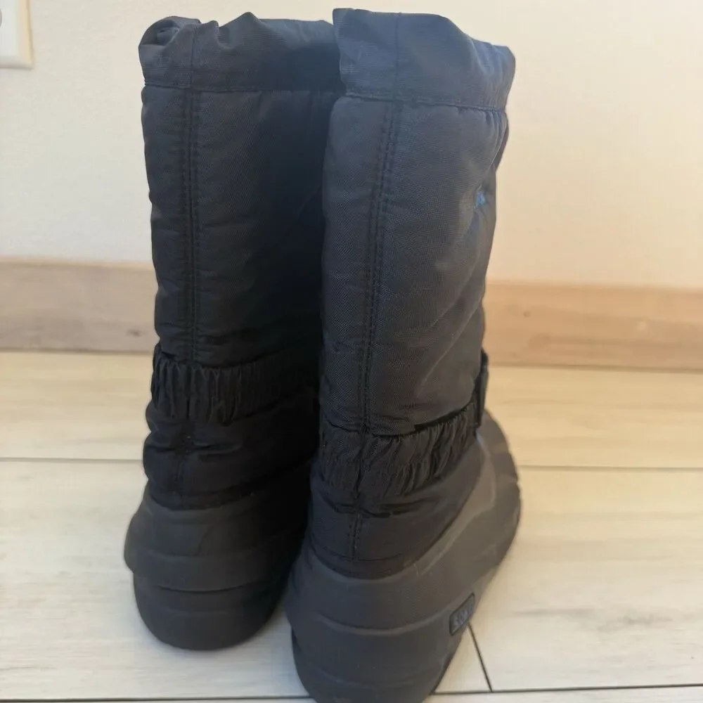 Sorel Unisex Flurry Black Blue Insulated Winter Waterproof Snow Boot Size 7